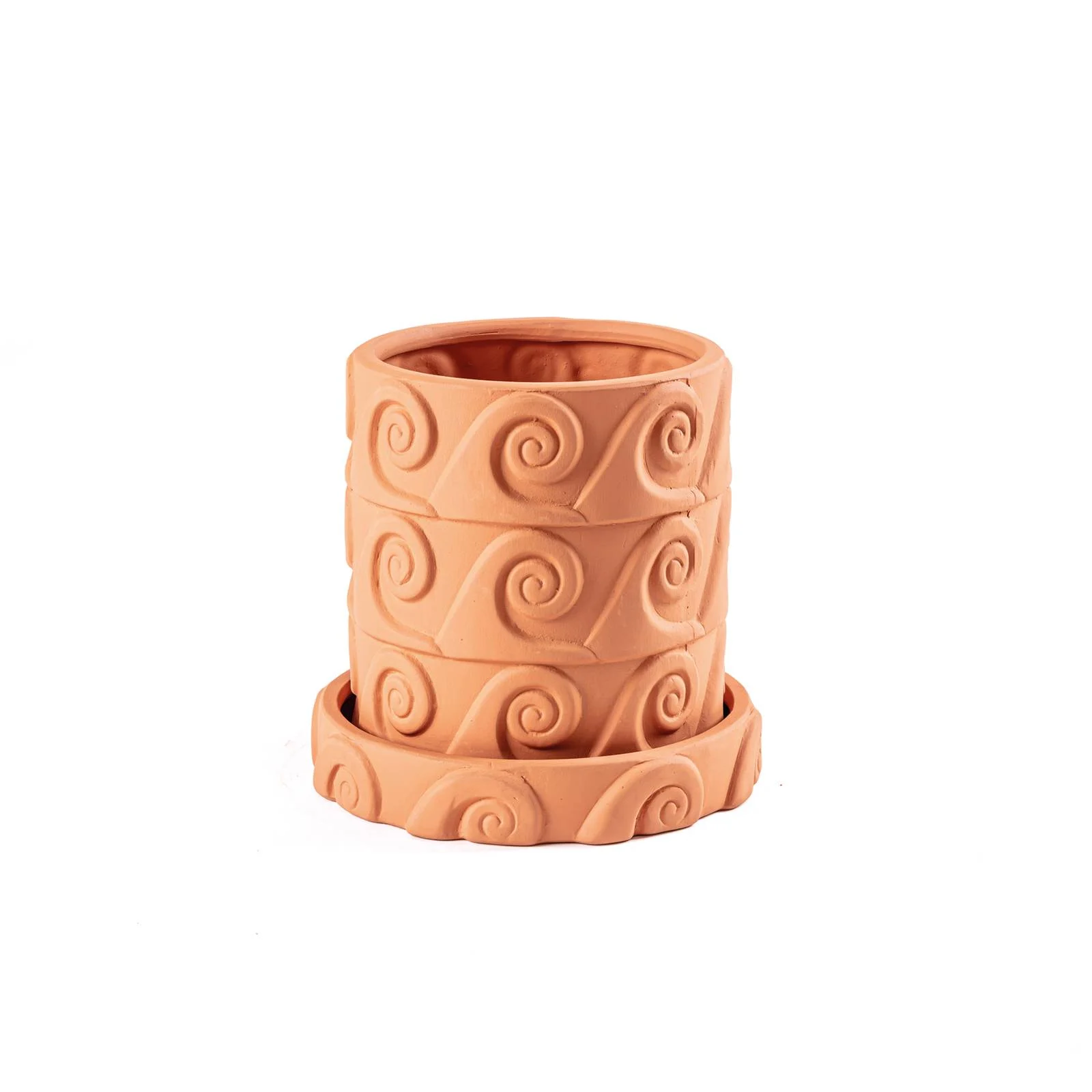 SELETTI Vase Magna Graecia Onda, Untersetzer, Terracotta günstig online kaufen