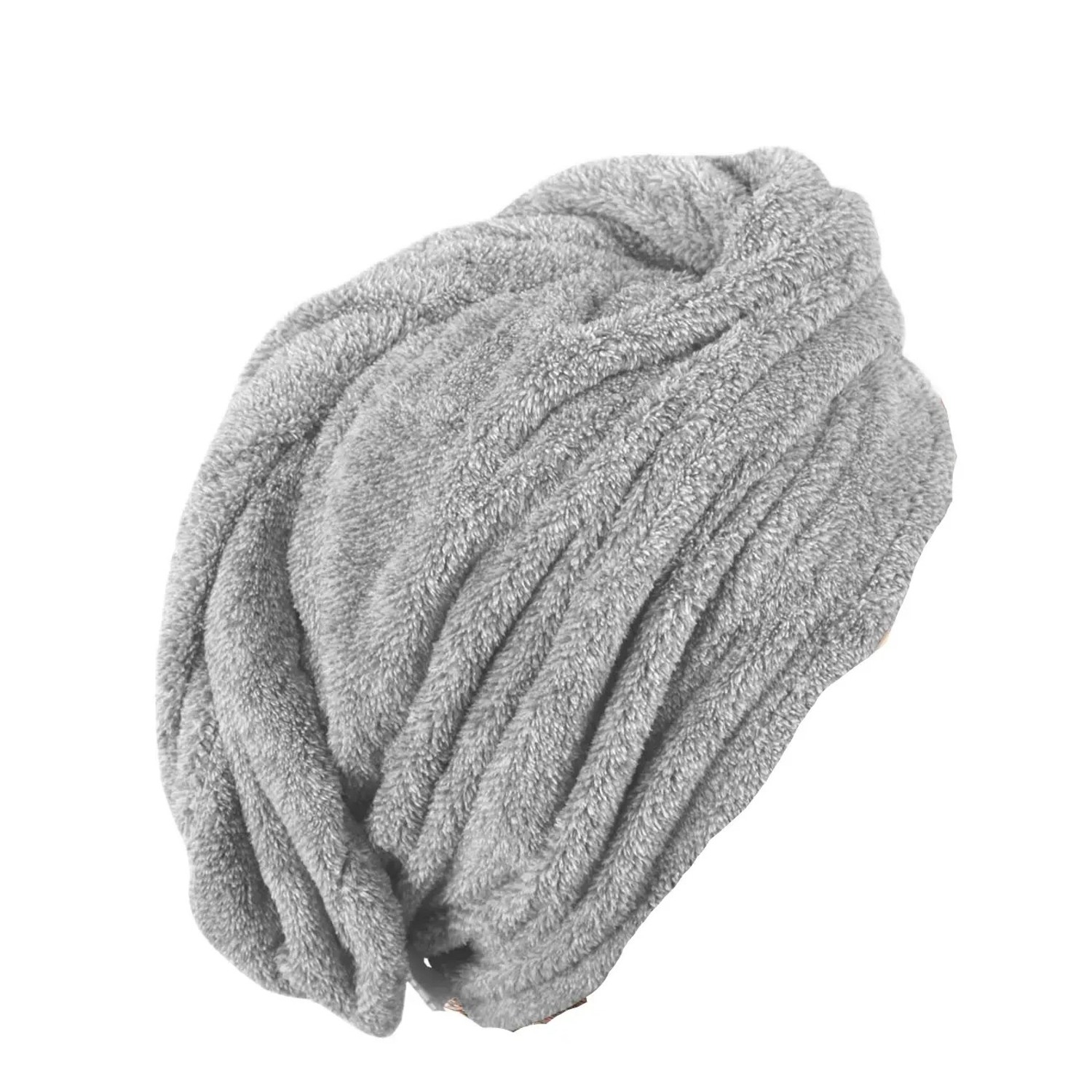 Bestlivings Haarturban 25 x 65 cm 2er Pack Grau günstig online kaufen