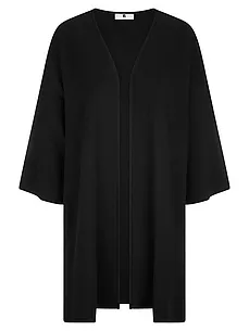 Long-Strickjacke 3/4-Arm Anna Aura schwarz günstig online kaufen