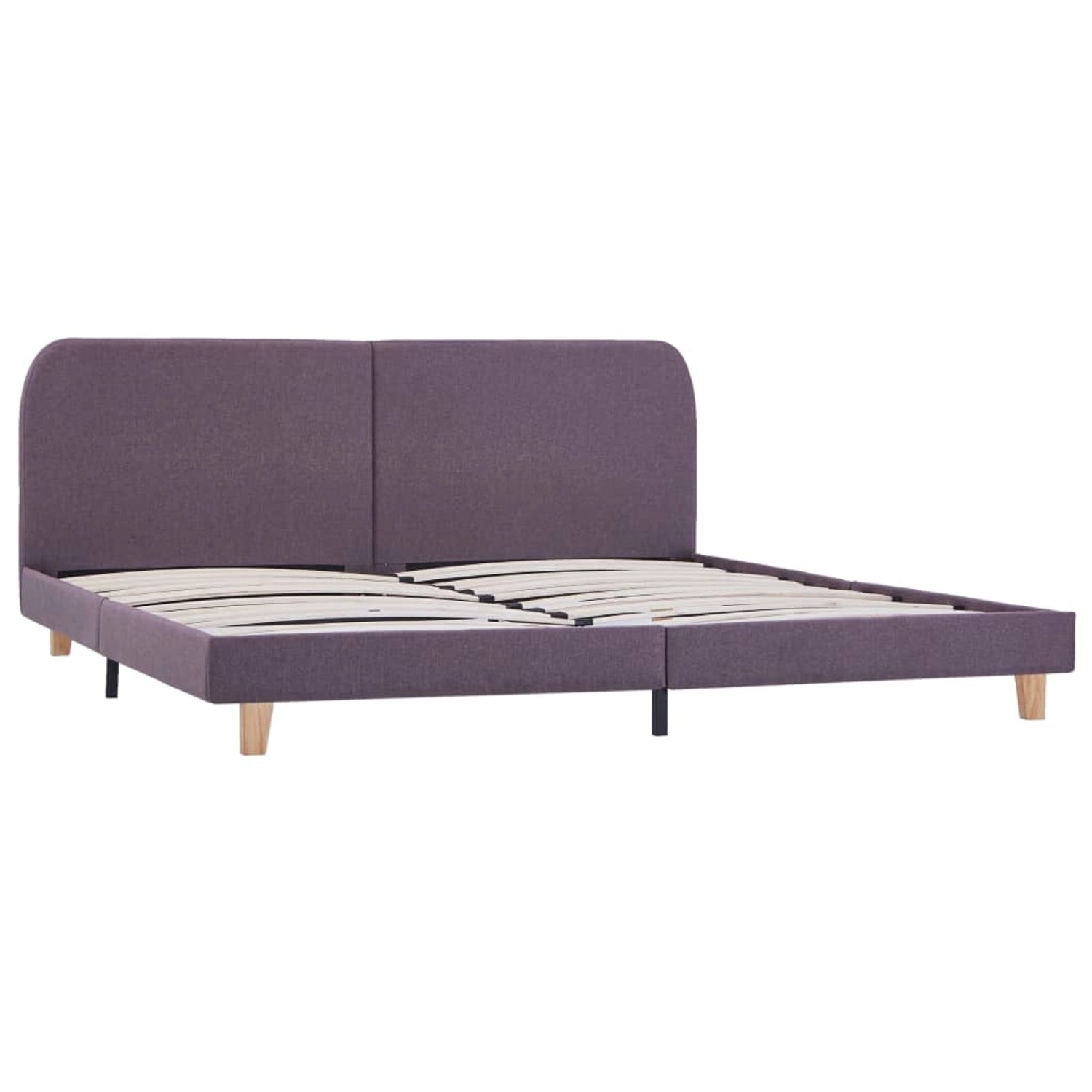 Bettgestell Taupe Stoff 180x200 Cm günstig online kaufen