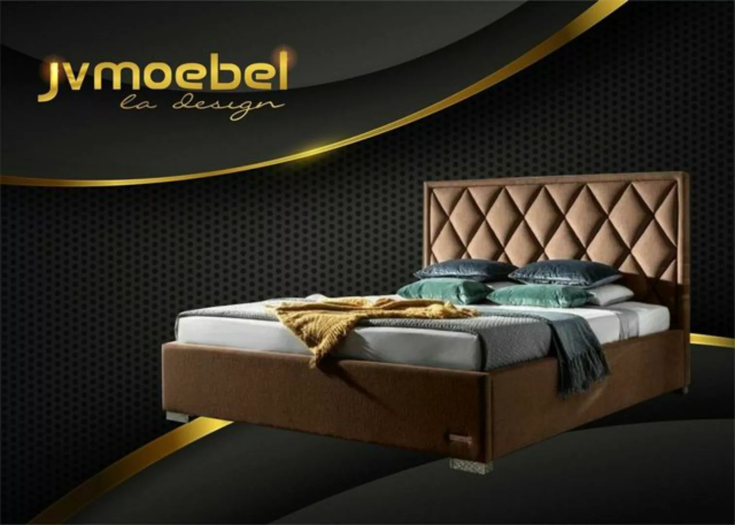 JVmoebel Bett, Designer Bett Textil Schlafzimmer Design Möbel Luxus Betten günstig online kaufen