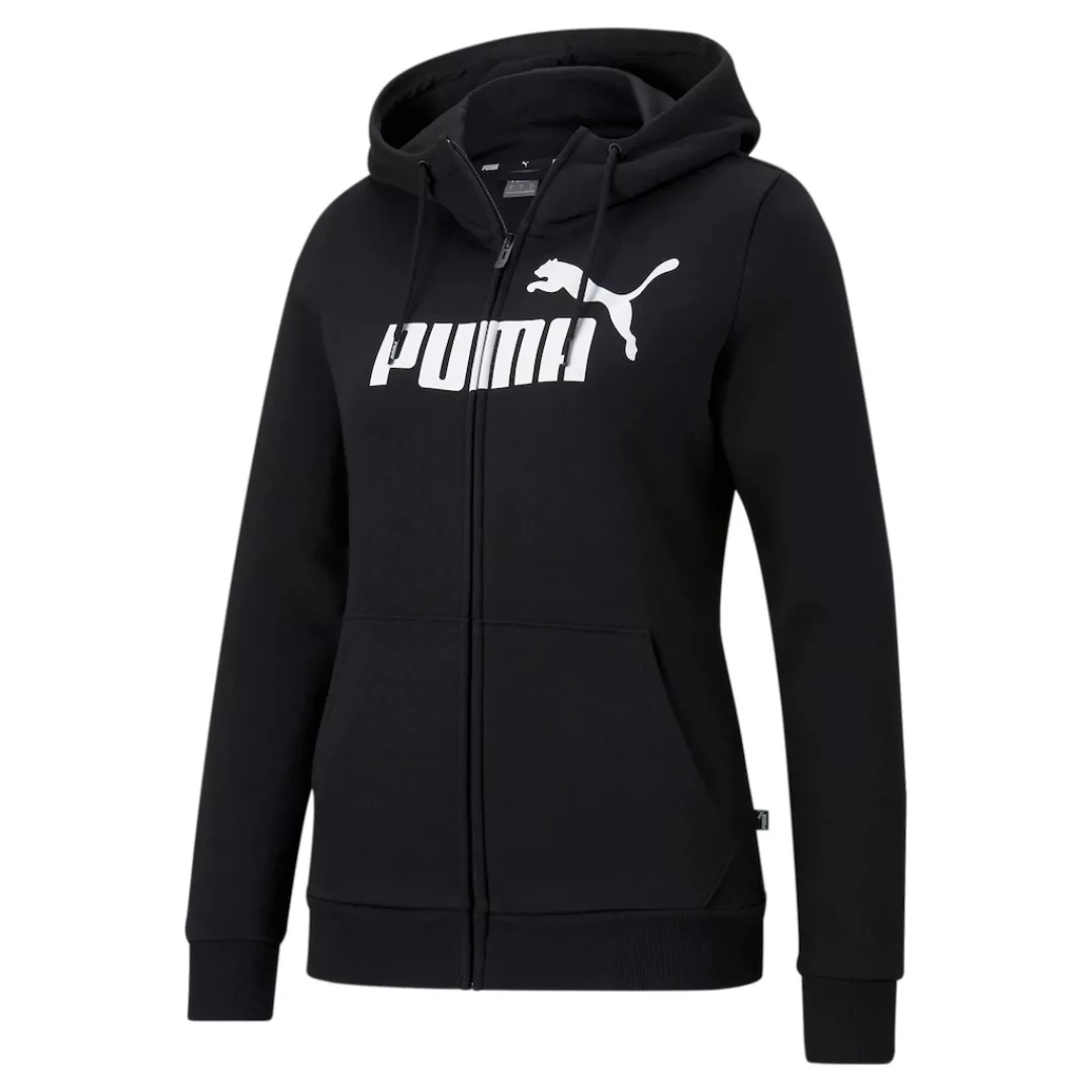 PUMA Kapuzensweatjacke "ESS LOGO FULL-ZIP HOODIE FL" günstig online kaufen