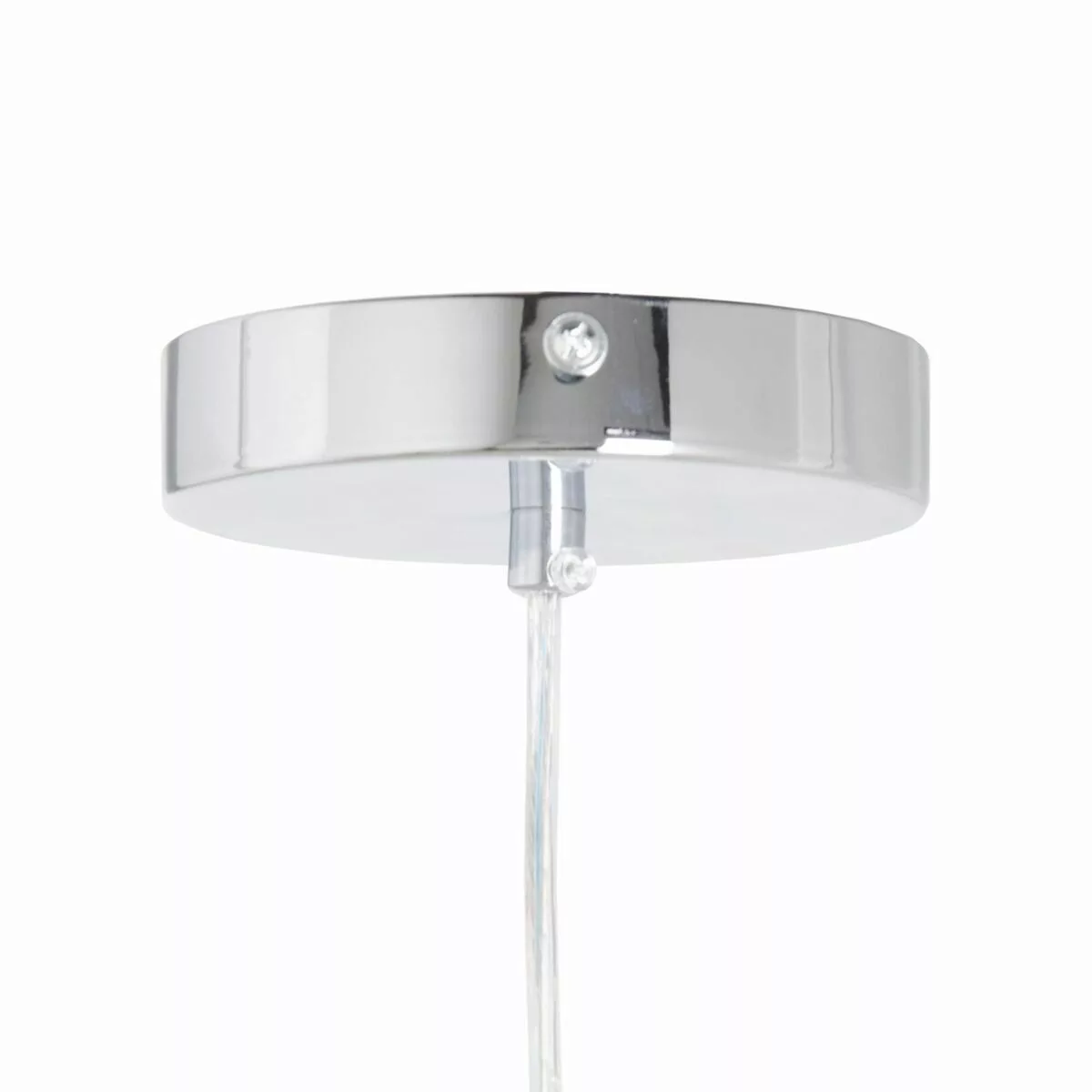 Deckenlampe 16 X 16 X 50 Cm Kristall Grau Metall günstig online kaufen