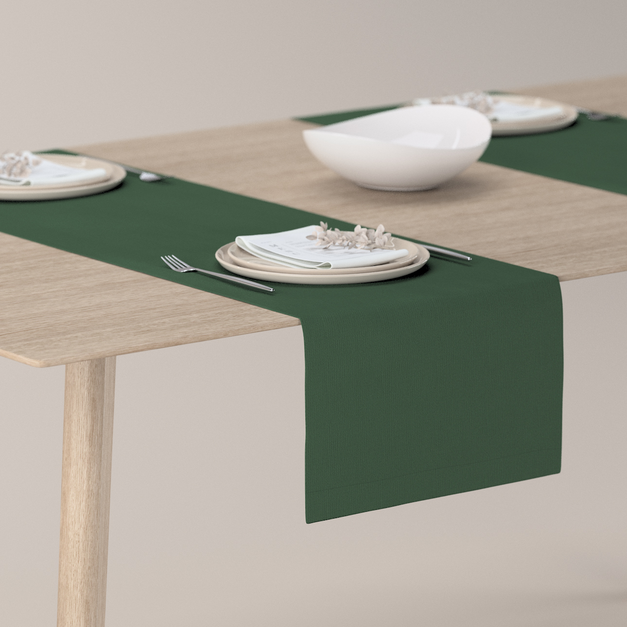 Tischläufer, waldgrün, 40 x 130 cm, Cotton Panama (702-06) günstig online kaufen