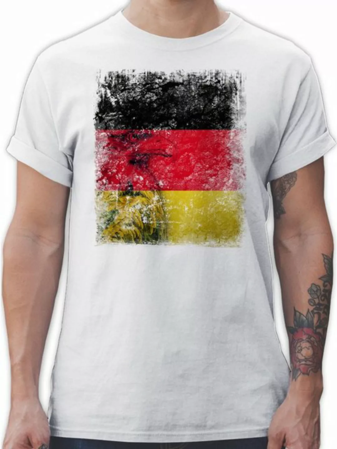 Shirtracer T-Shirt Deutschland WM Adler Flagge Germany 2024 Fussball EM Fan günstig online kaufen