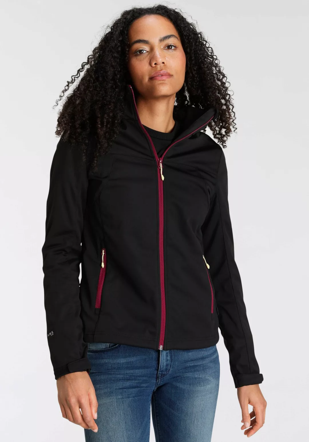 Icepeak Softshelljacke "D SOFTSHELLJACKE BOISE", (1 St.), mit Kapuze, Wasse günstig online kaufen