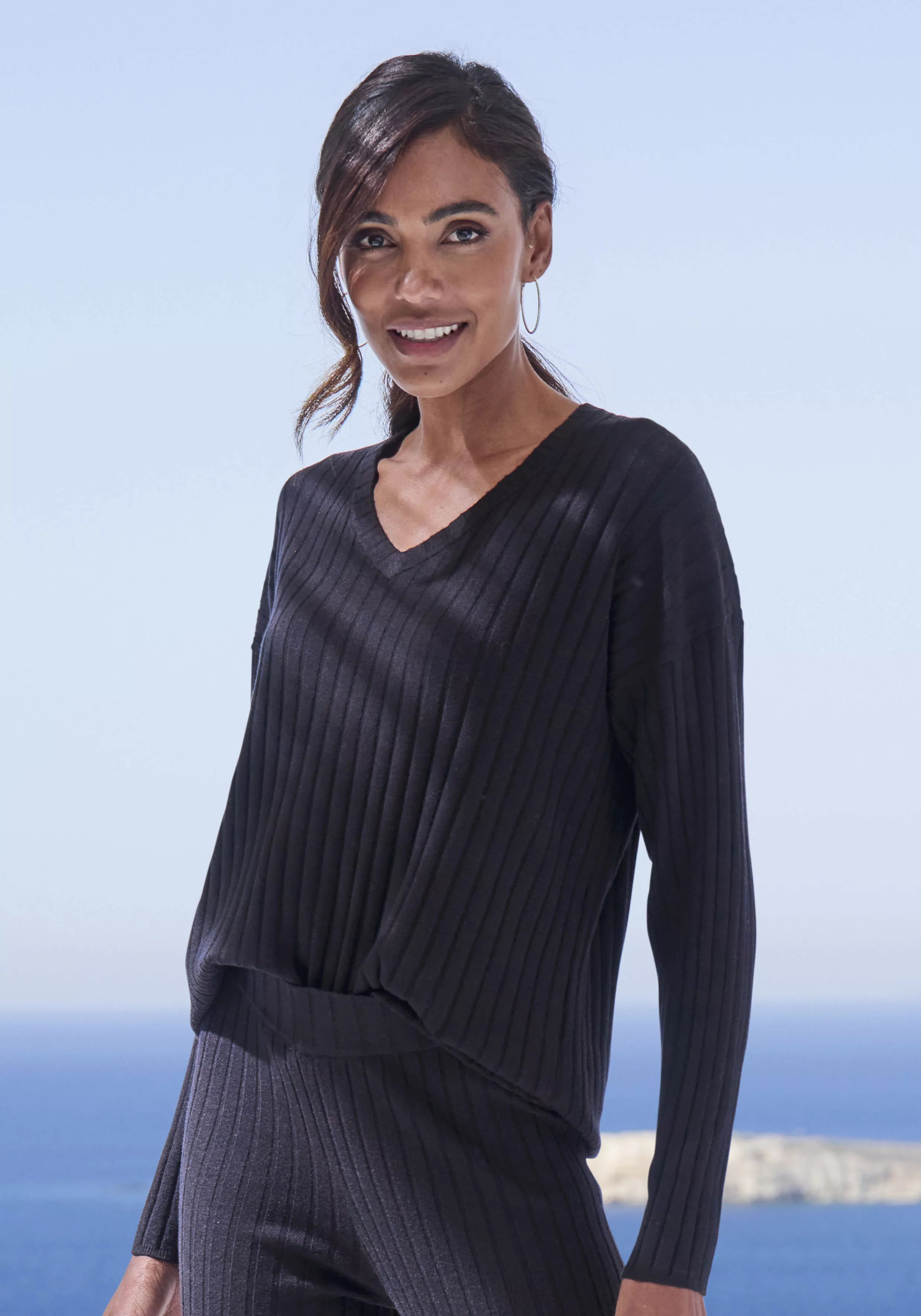 French Connection Strickpullover, mit V-Ausschnitt, Loungewear günstig online kaufen