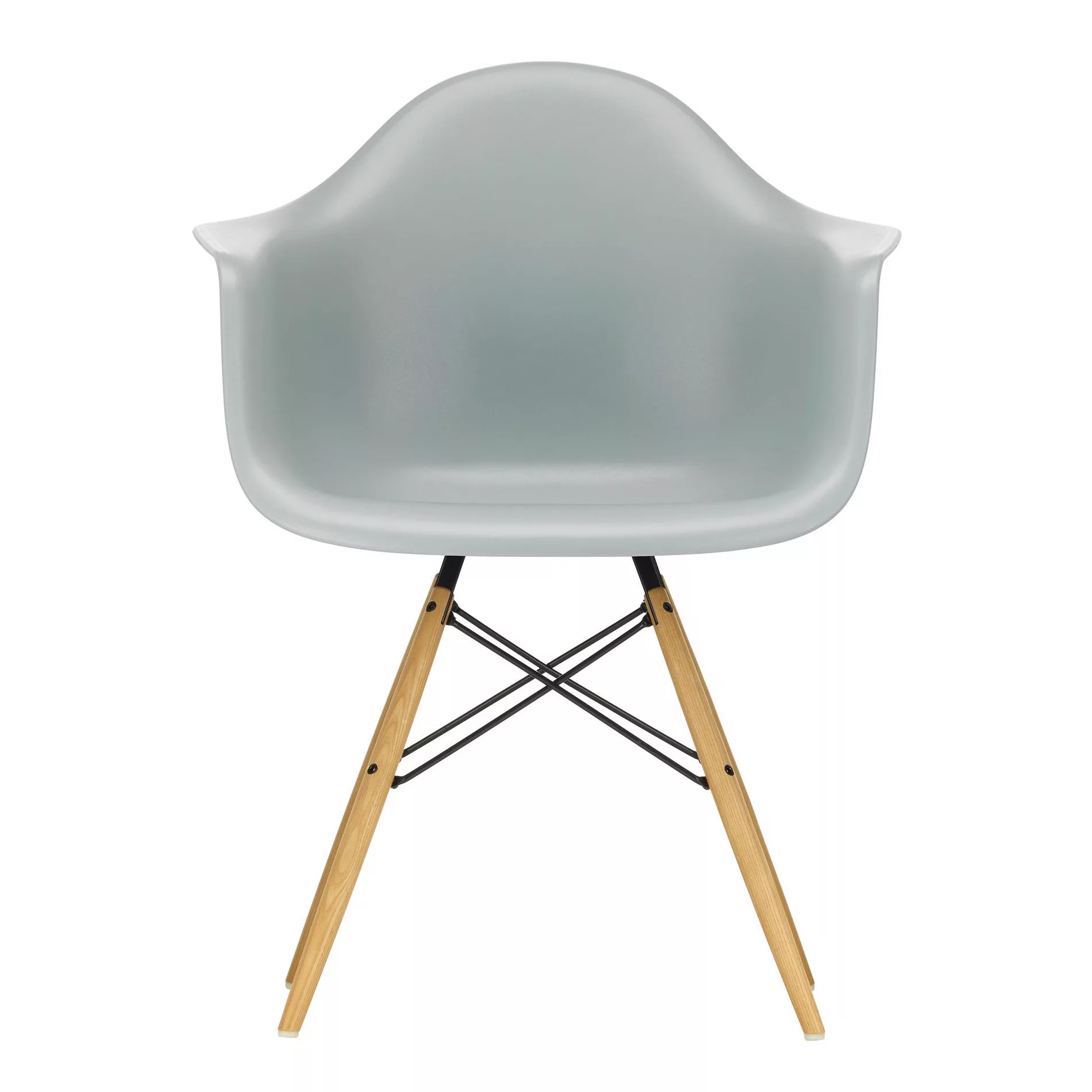 Vitra - Eames Plastic Armchair DAW Gestell Esche - hellgrau/Sitzschale Poly günstig online kaufen