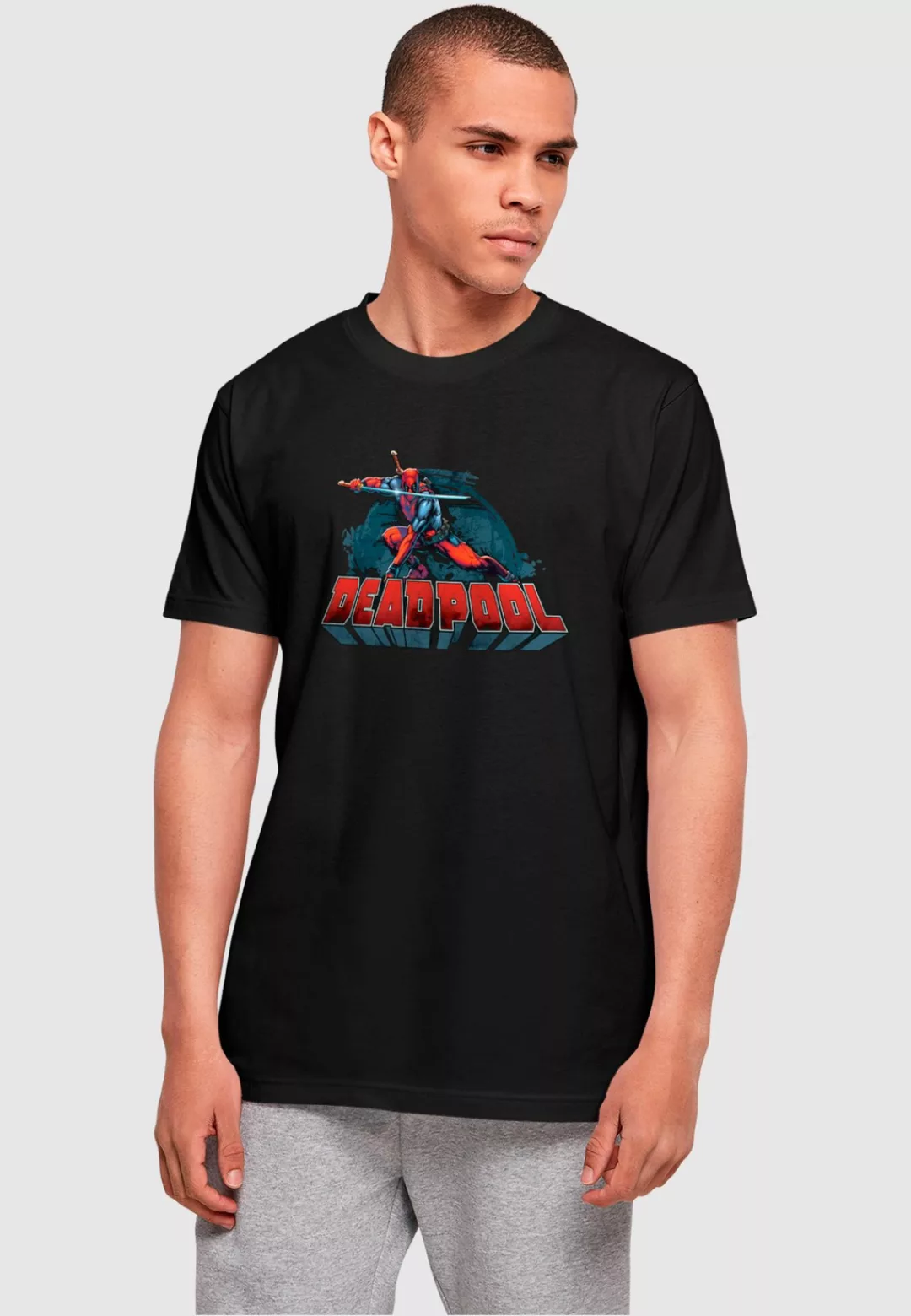 ABSOLUTE CULT T-Shirt "ABSOLUTE CULT Herren Deadpool - Sword Logo T-Shirt", günstig online kaufen