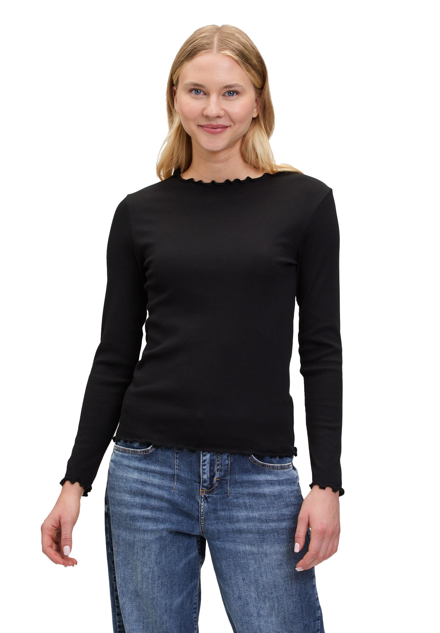 Cartoon Kurzarmshirt Cartoon Langarm-Shirt mit Kragen günstig online kaufen