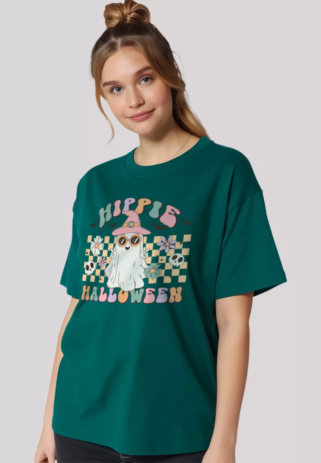 F4NT4STIC T-Shirt "Retro Halloween Hippie Halloween", Premium Qualität günstig online kaufen