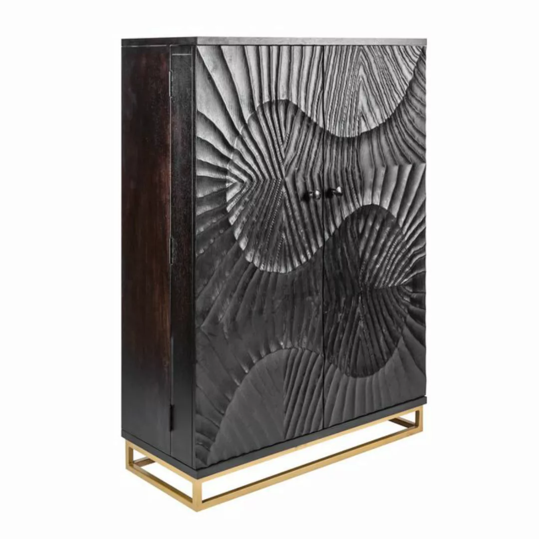 riess-ambiente Barschrank SCORPION 140cm schwarz / gold (Einzelartikel, 1-S günstig online kaufen