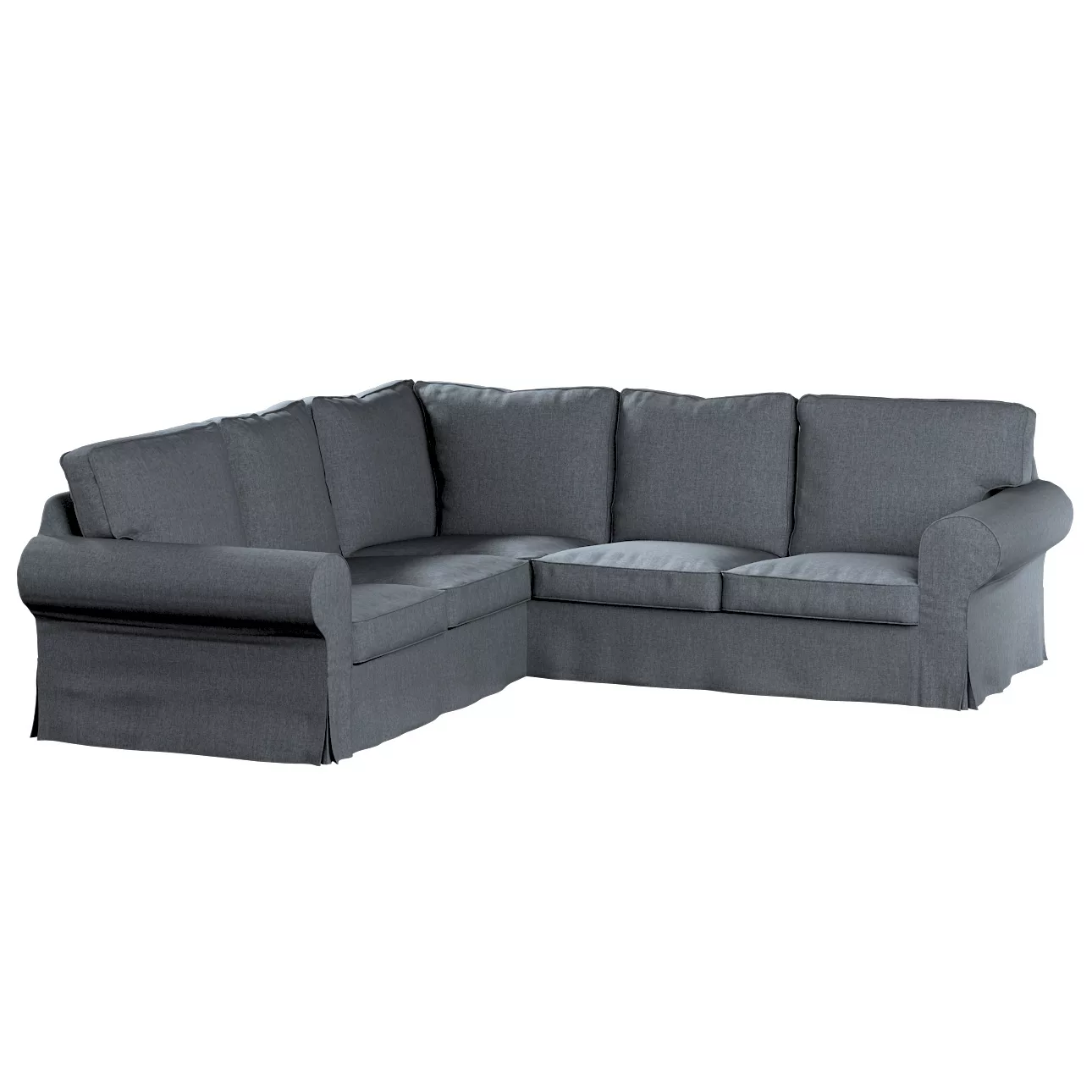 Bezug für Ektorp Ecksofa, grau, Sofahusse für Ektorp Ecksofa, City (704-86) günstig online kaufen