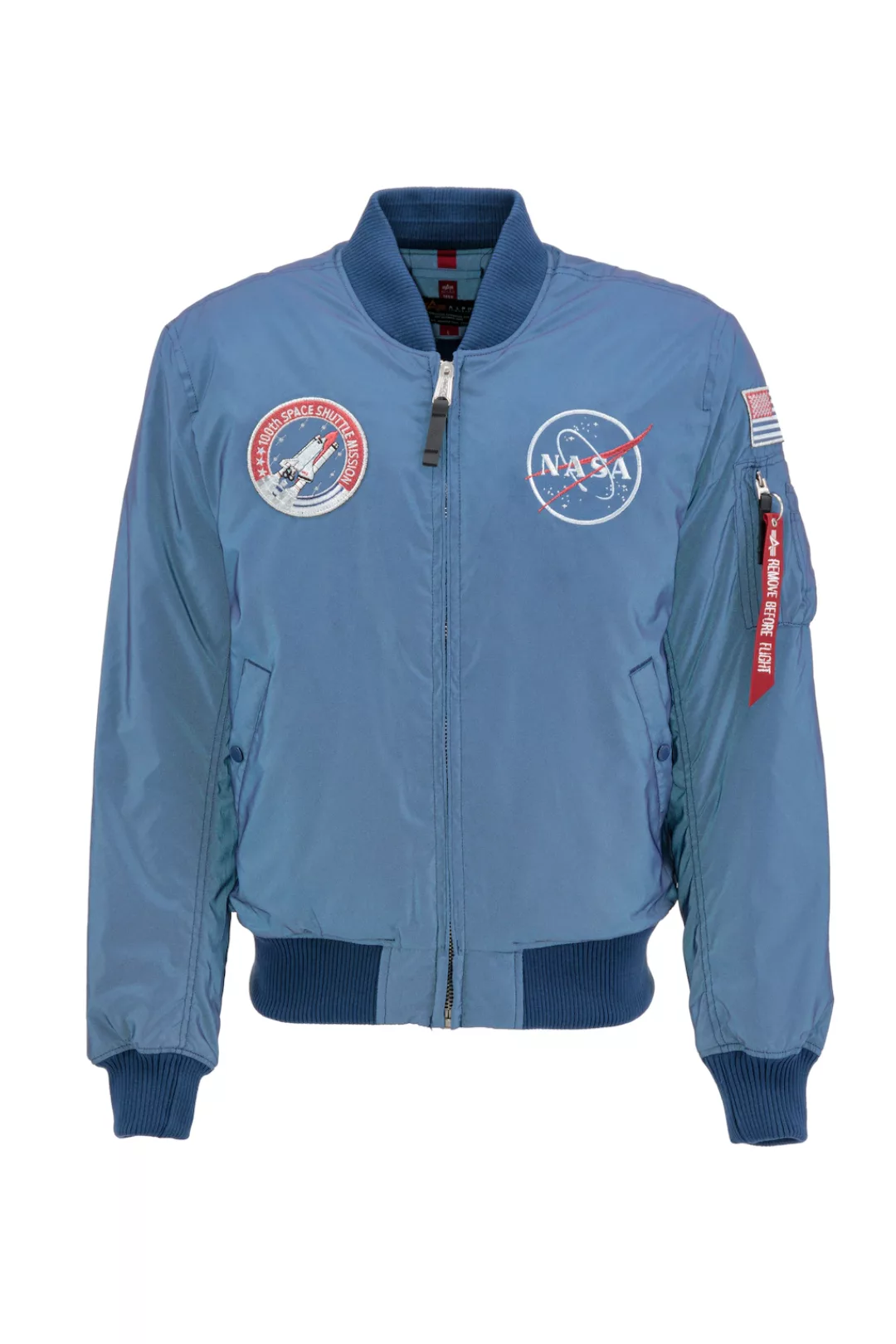 Alpha Industries Ma-1 Nasa Reflective Jacke 2XL Rep.Blue günstig online kaufen