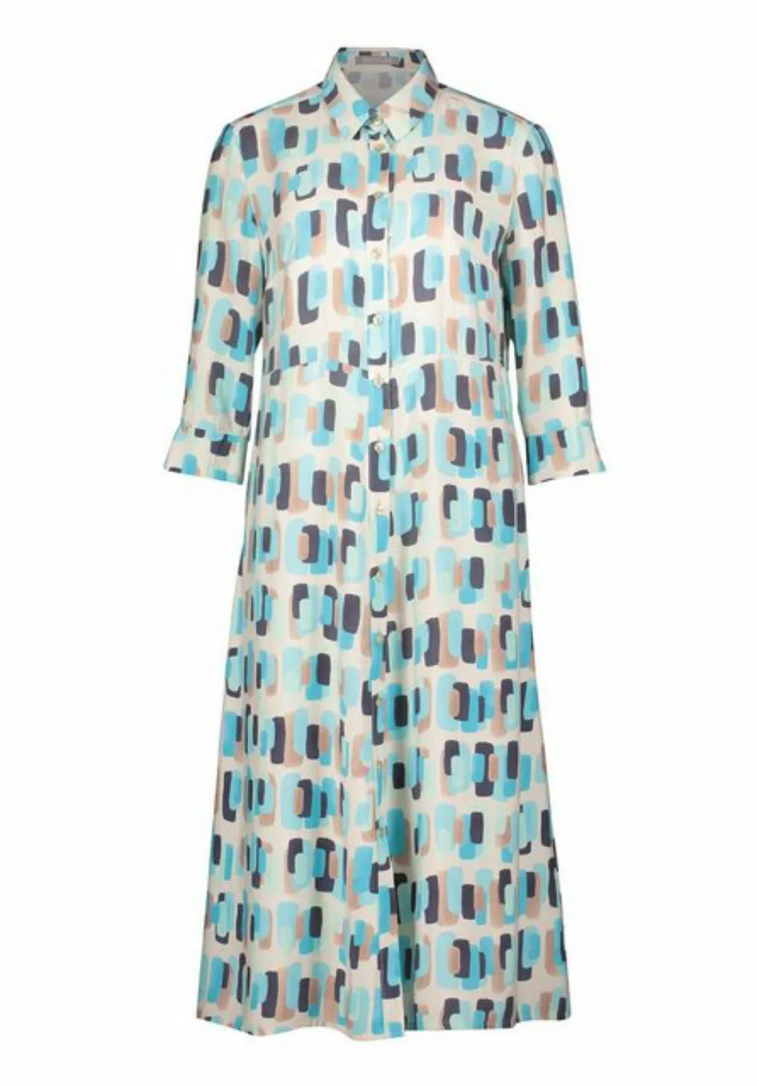 Betty&Co Maxikleid Kleid Lang 3/4 Arm, Nature/Mint günstig online kaufen