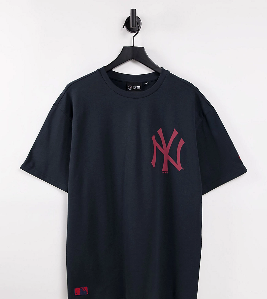 New Era – Heritage – New York Yankees – Oversize-T-Shirt in Marineblau, exk günstig online kaufen