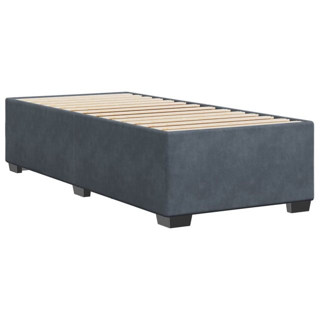 vidaXL Bett Bettgestell ohne Matratze Dunkelgrau 80x200 cm Samt günstig online kaufen