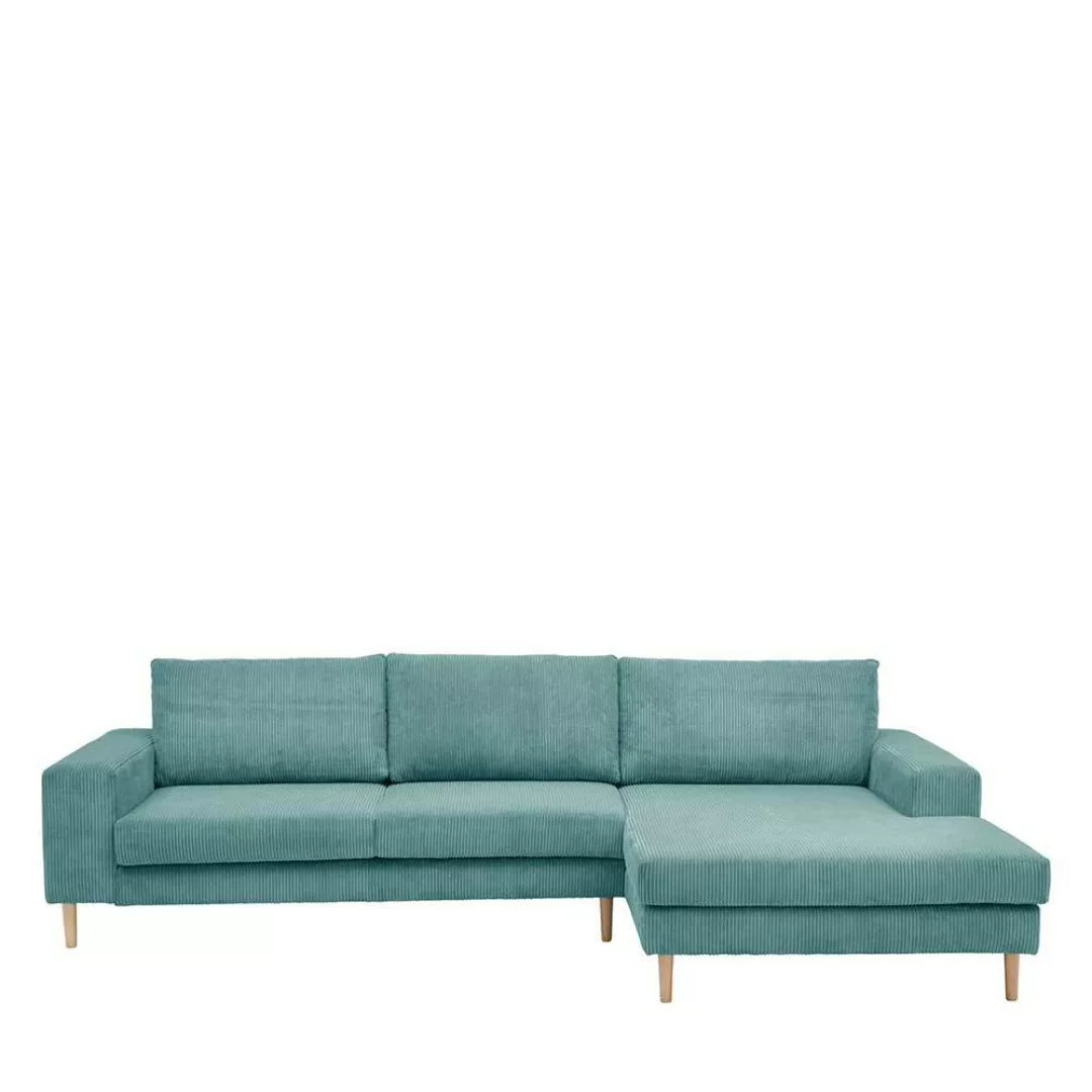 Ecksofa in Hellblau Skandi Design günstig online kaufen