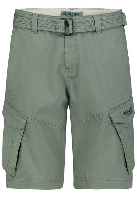 SUBLEVEL Cargoshorts Cargo Bermuda Shorts mit Gürtel und Design Taschen Car günstig online kaufen