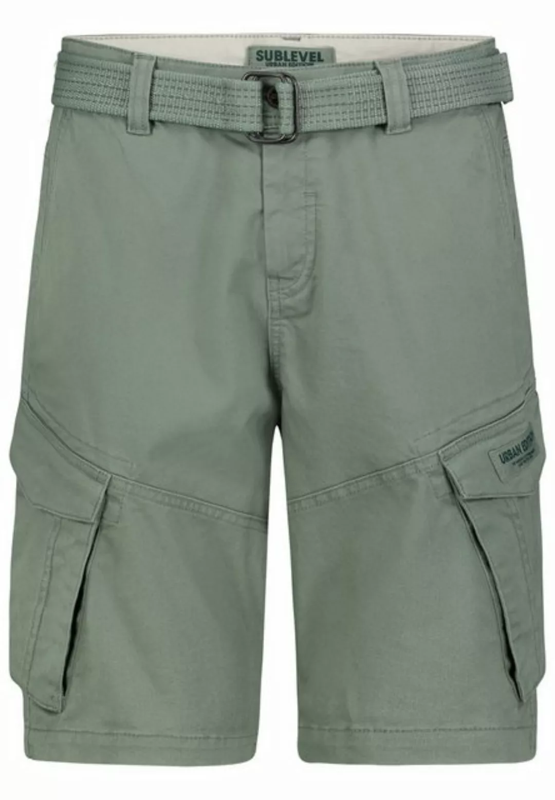 SUBLEVEL Cargoshorts Cargo Bermuda Shorts mit Gürtel und Design Taschen Car günstig online kaufen