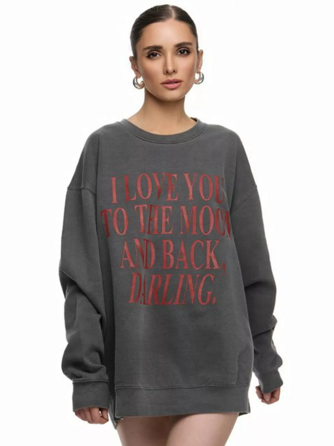 Worldclassca Longsweatshirt Worldclassca Oversized Sweatshirt LOVE YOU Prin günstig online kaufen