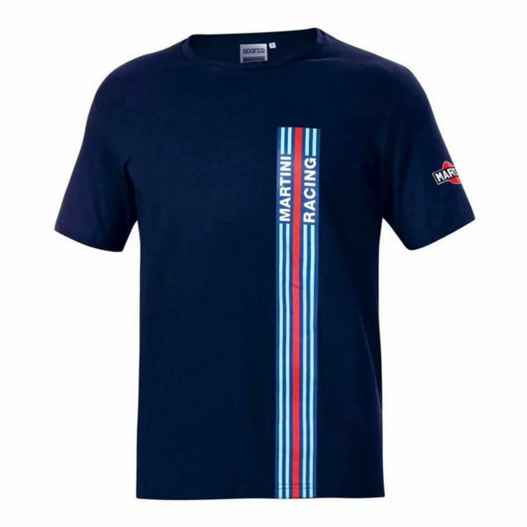 sparco T-Shirt Herren Kurzarm-T-Shirt Sparco Martini Racing Marineblau günstig online kaufen