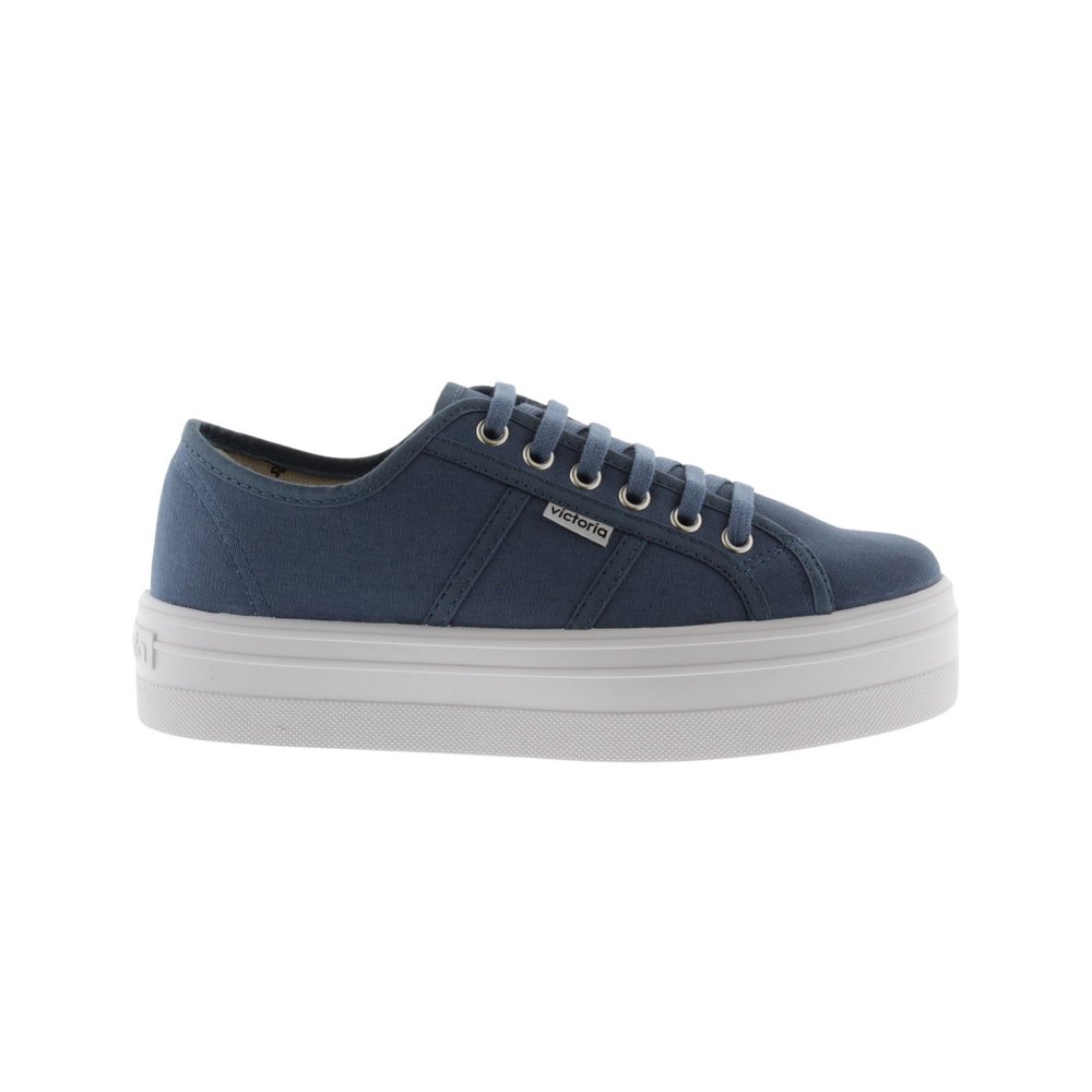 Victoria Barcelona Sneakers In Plattenform EU 42 Blue Jeans günstig online kaufen