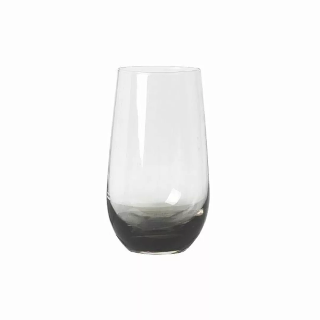 Broste Copenhagen Longdrinkgläser Trinkglas SMOKE klar/grau 0,55 l (grau) günstig online kaufen