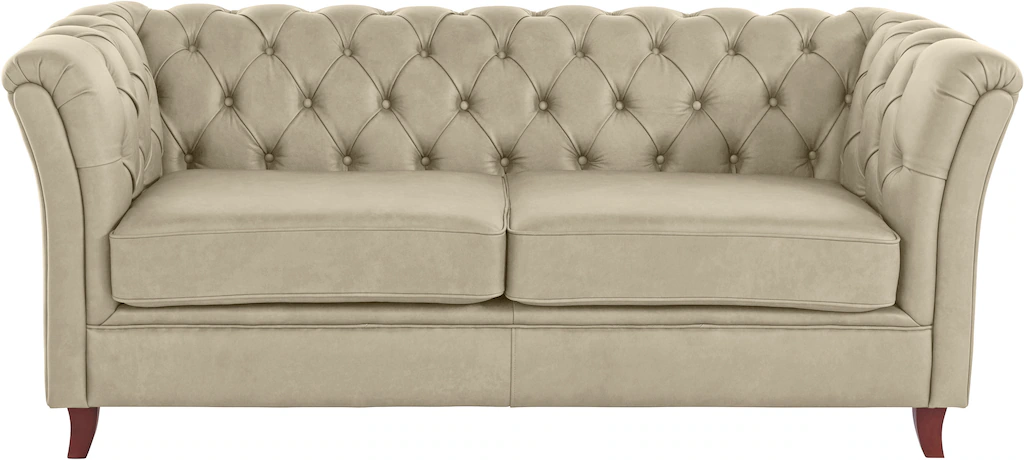 Home affaire Chesterfield-Sofa "Reims", mit echter Chesterfield-Knopfheftun günstig online kaufen