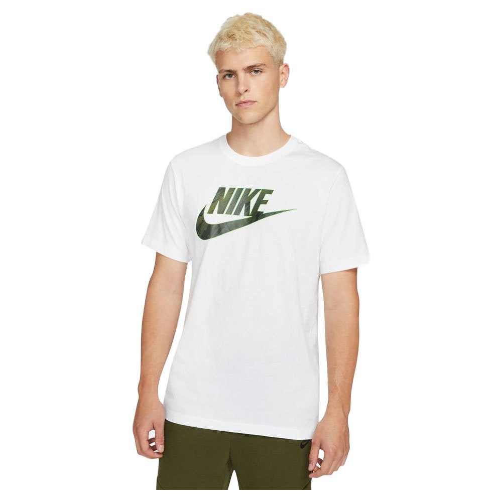 Nike Sportswear Essential Kurzärmeliges T-shirt S White / Rough Green günstig online kaufen