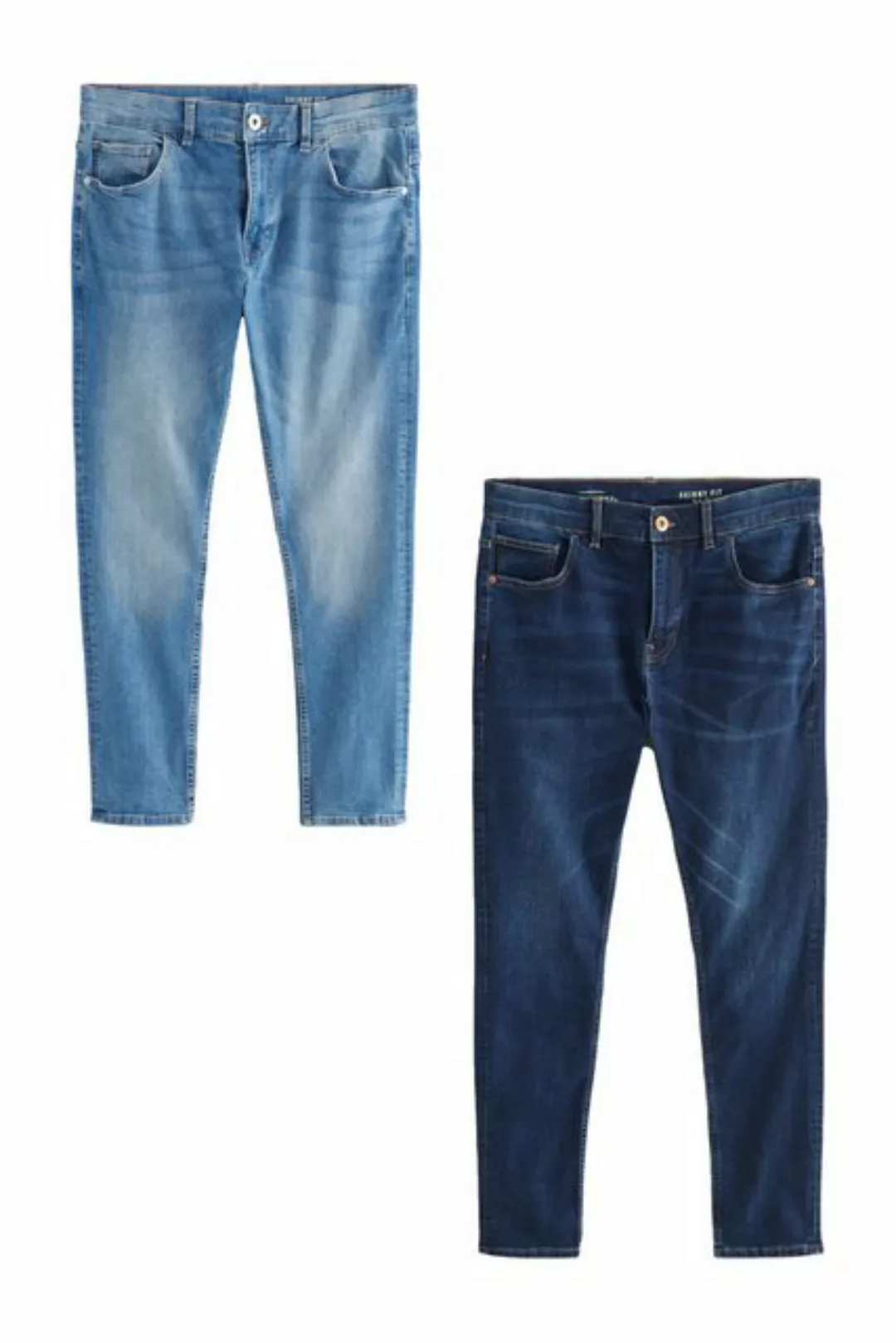 Next Skinny-fit-Jeans 2er-Pack Skinny Fit Classic Jeans mit Stretch (2-tlg) günstig online kaufen