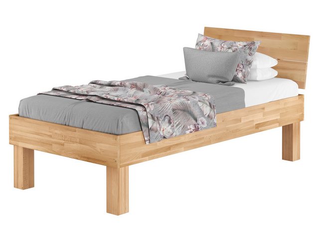 ERST-HOLZ Bett Hohes Seniorenbett extra stabil Buche natur lackiert, Buchen günstig online kaufen