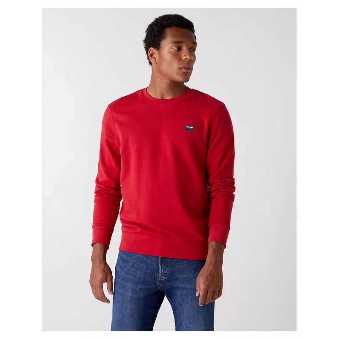 Wrangler Sign Off Crew Sweatshirt L Red günstig online kaufen