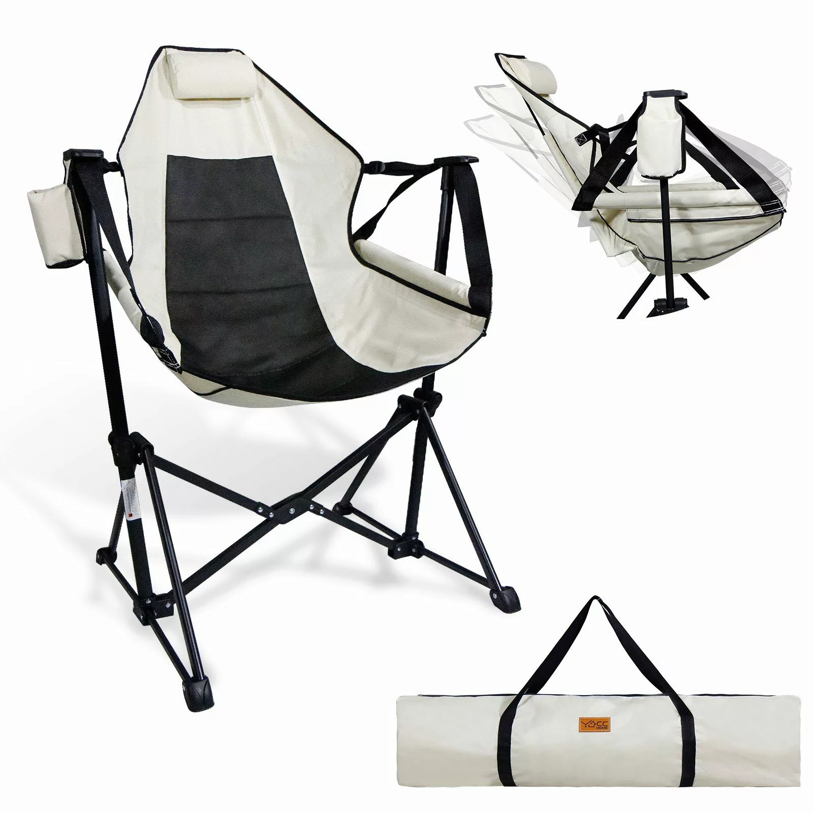 CCLIFE Schaukelstuhl Schaukelstuhl Campingstuhl Gartenstuhl Faltbar günstig online kaufen