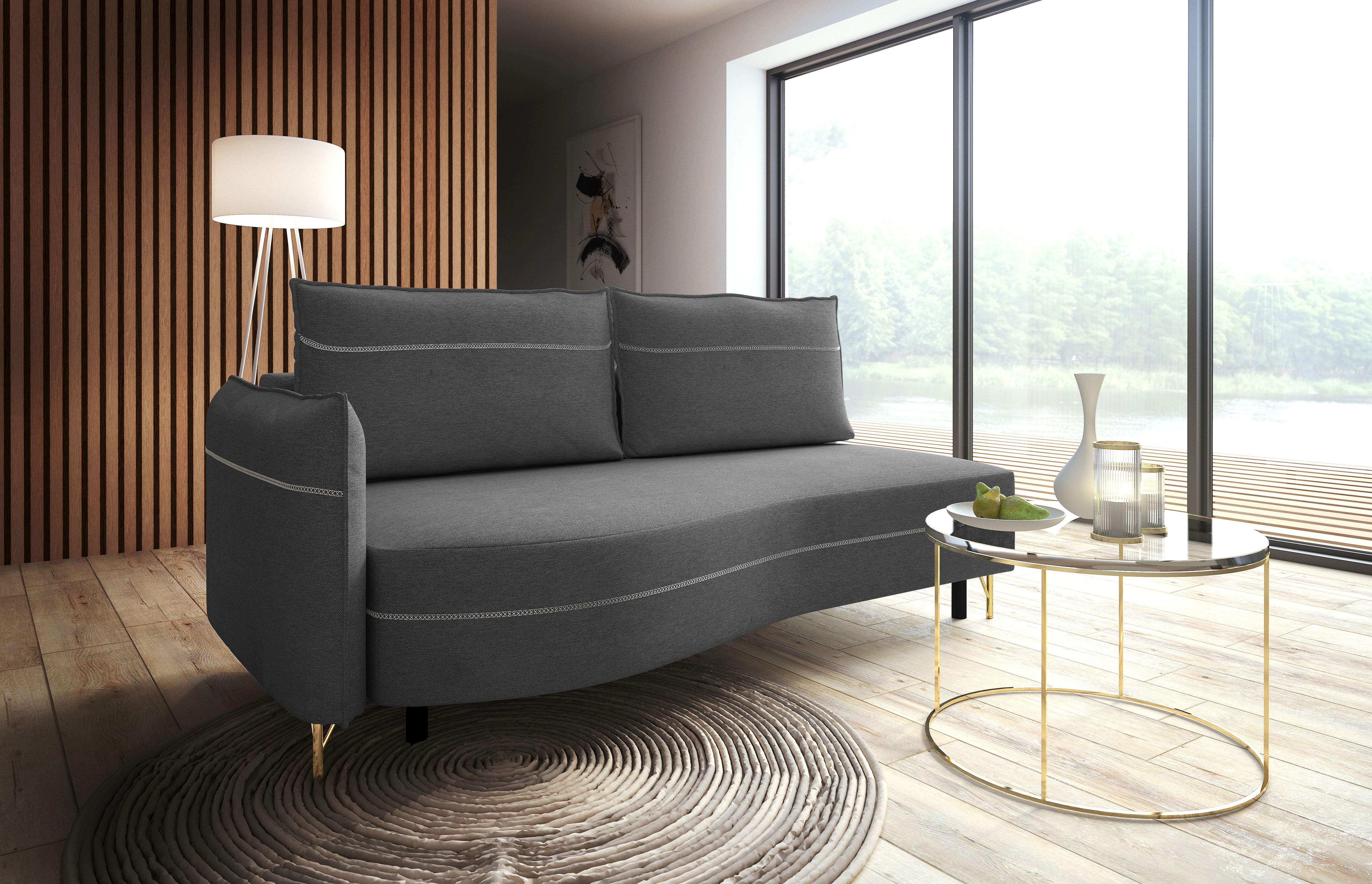 exxpo - sofa fashion Loungesofa, Schlafsofa mit Bettfunktion und Bettkasten günstig online kaufen