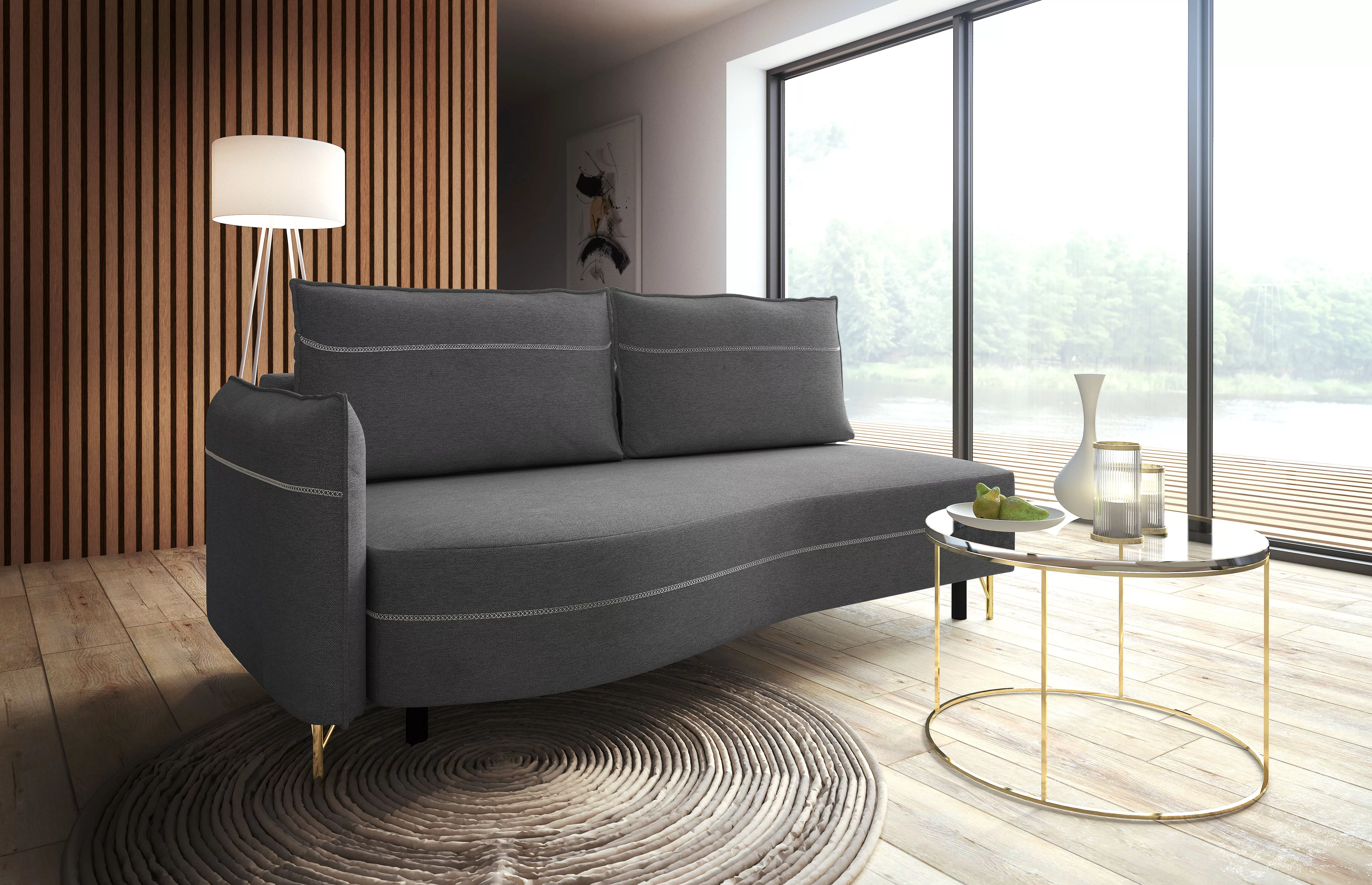 exxpo - sofa fashion Loungesofa mit toller Kontrastnaht, Solitärmöbel, bequ günstig online kaufen