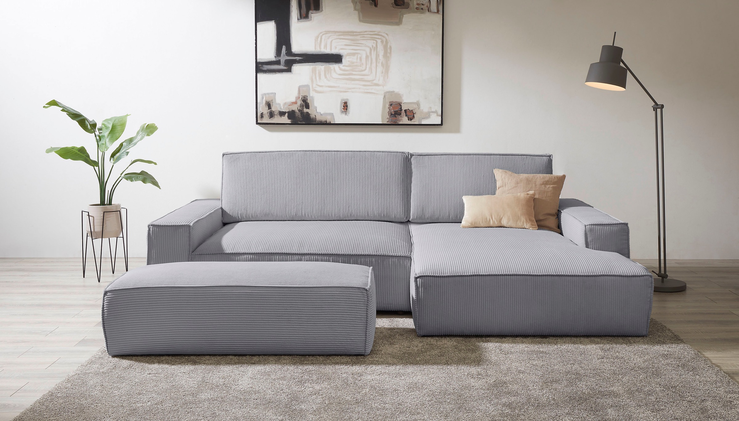 Home affaire Polsterecke »NEU: SHERWOOD XXL tief, L-Form mit Schlaffunktion günstig online kaufen