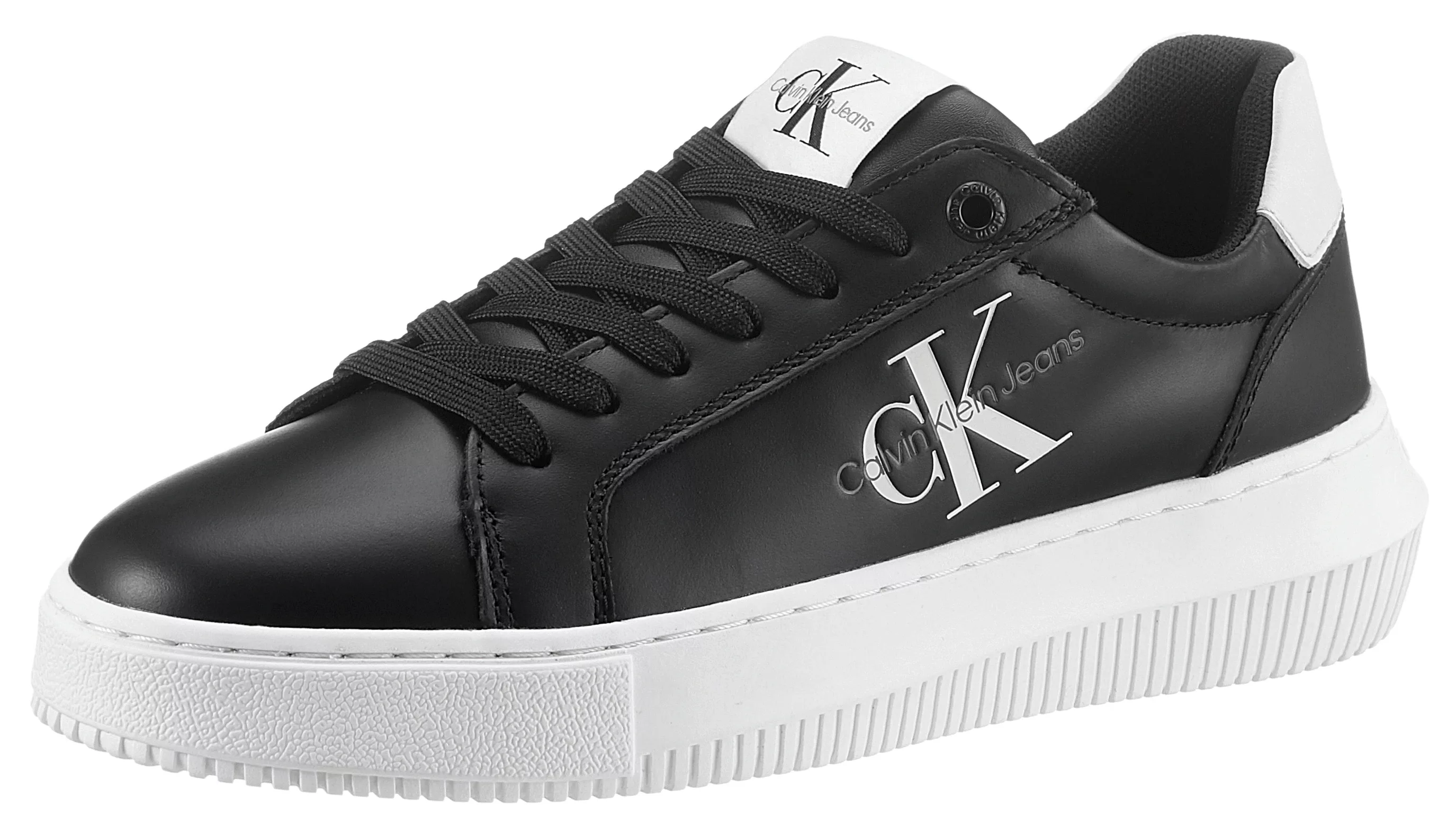 Calvin Klein Jeans Plateausneaker "CHUNKY CUPSOLE MONO LTH WN", Freizeitsch günstig online kaufen