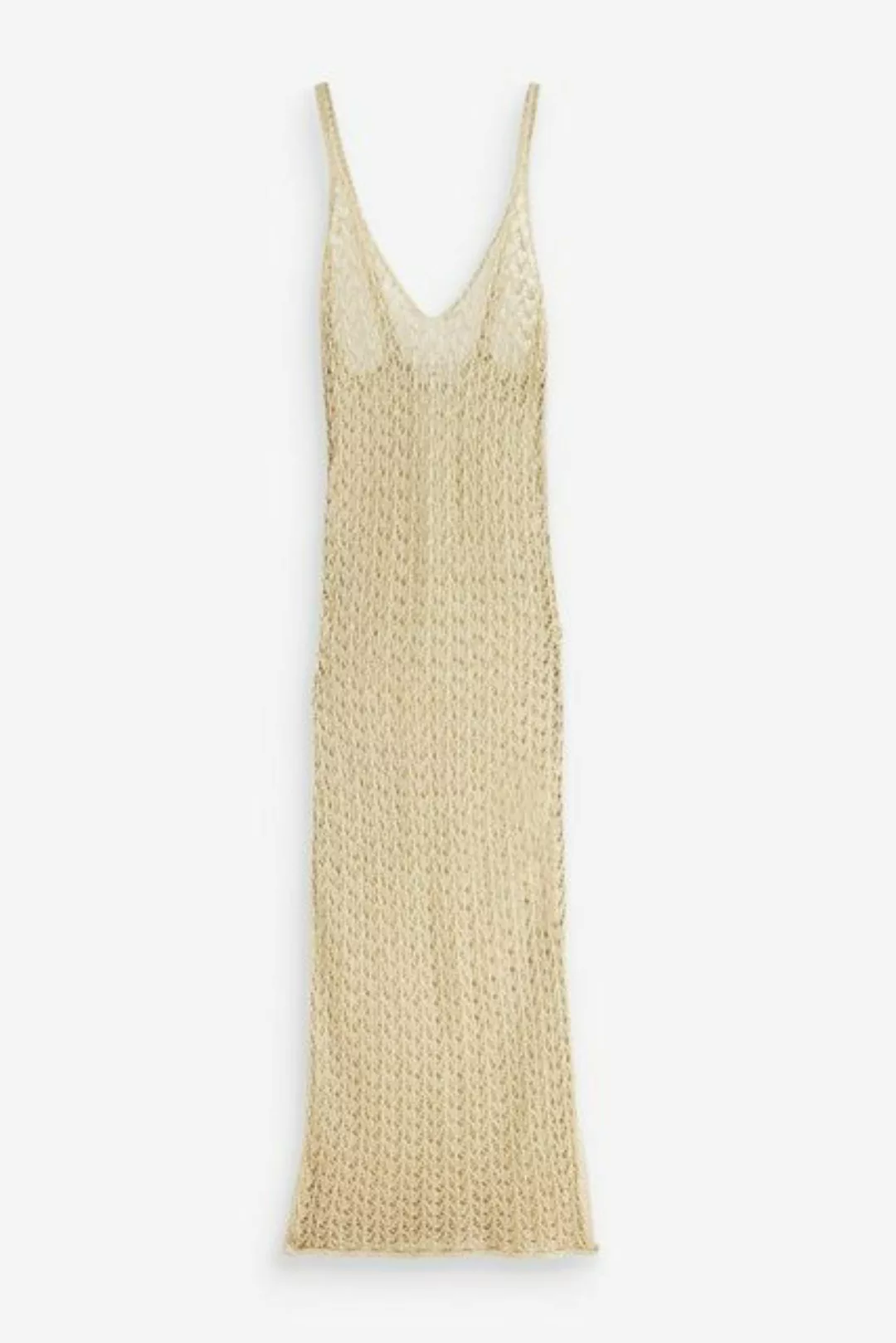 Next Sommerkleid Gestricktes Metallic-Kleid (1-tlg) günstig online kaufen