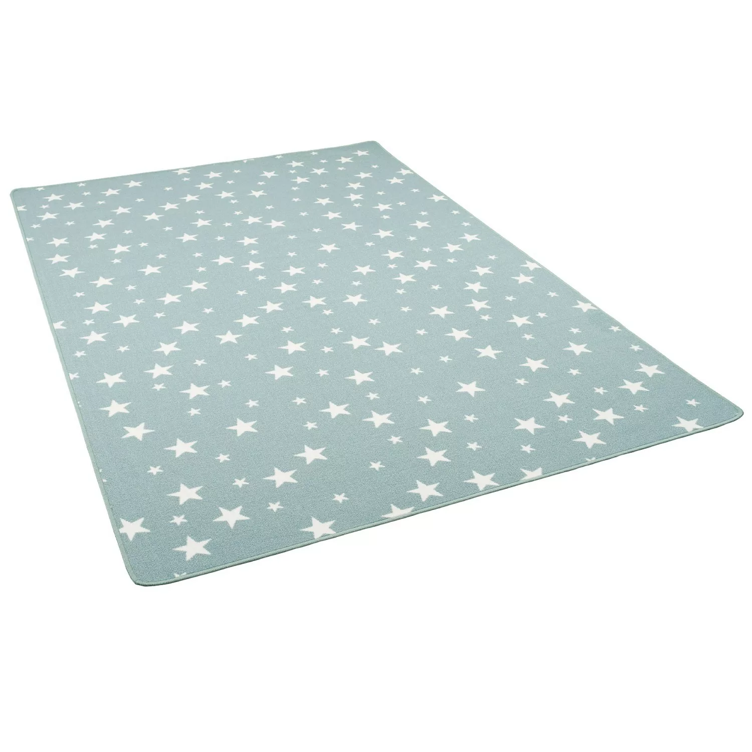 Snapstyle Kinder Spiel Teppich Sterne Mintgrün 80x400cm günstig online kaufen