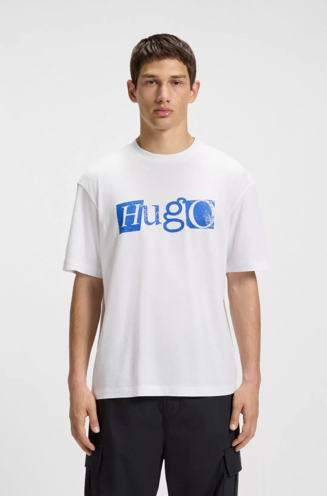HUGO Blue T-Shirt Nugix mit grafischem günstig online kaufen