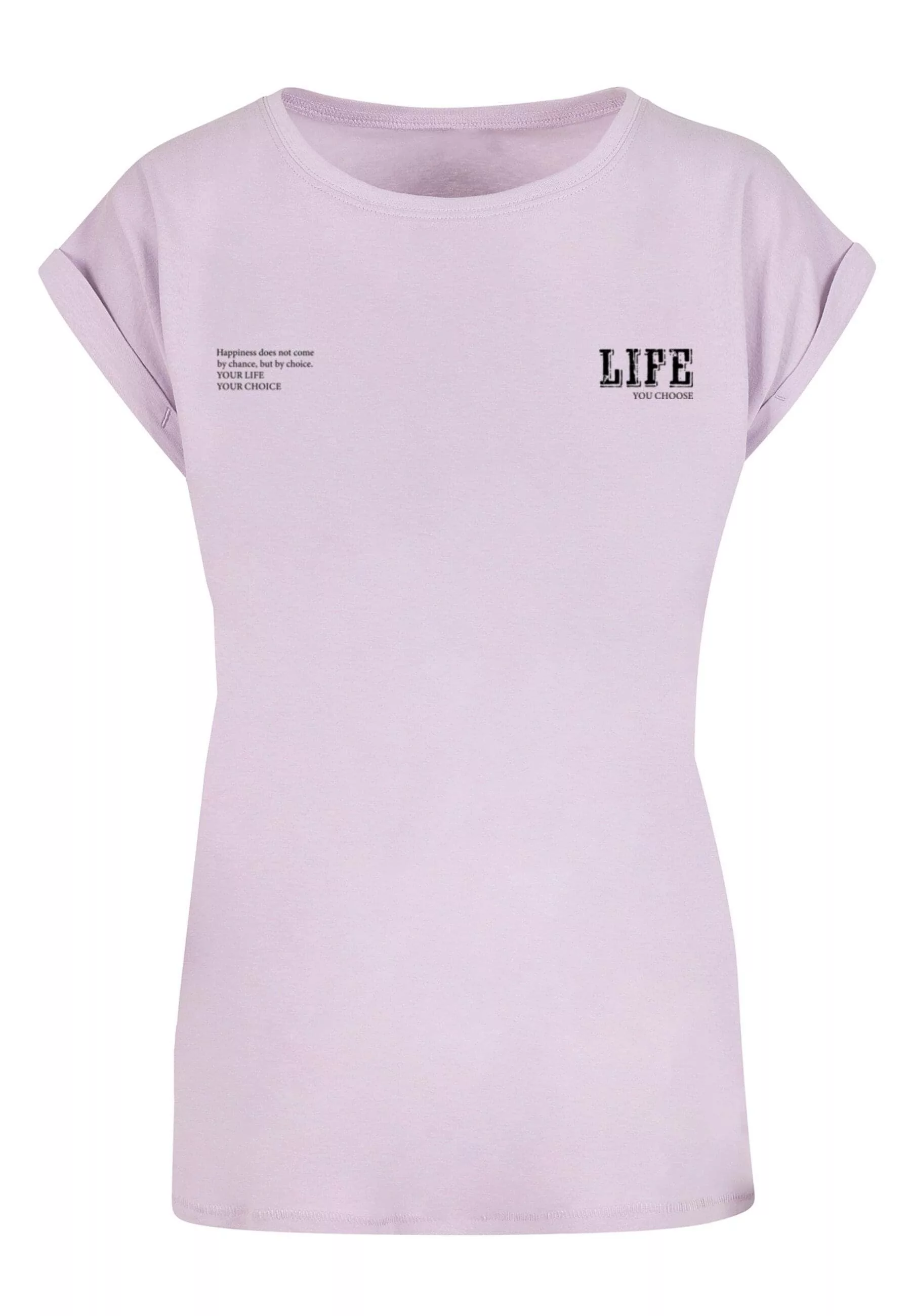 Merchcode T-Shirt "Merchcode Damen Ladies Life Extended Shoulder Tee" günstig online kaufen