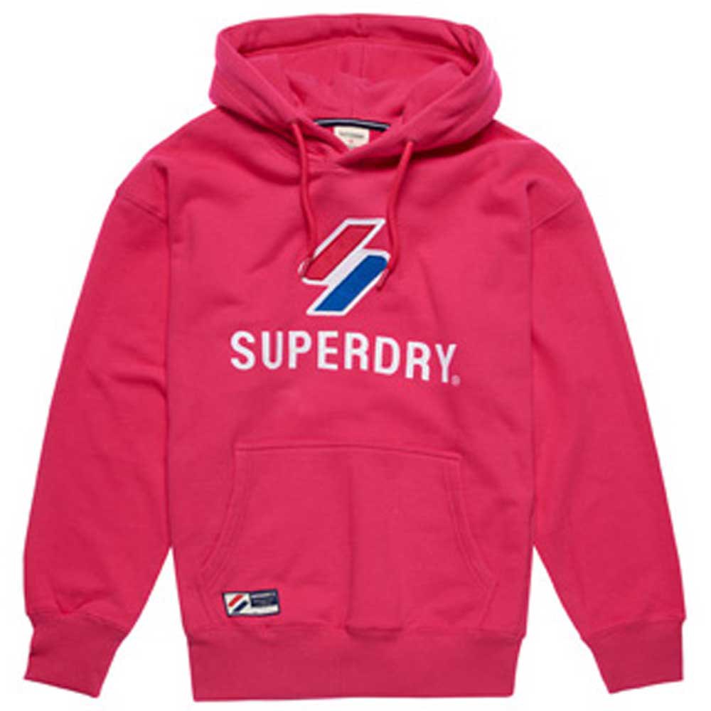 Superdry Code Apq 2 Os Hood Pullover M-L Hot Pink günstig online kaufen