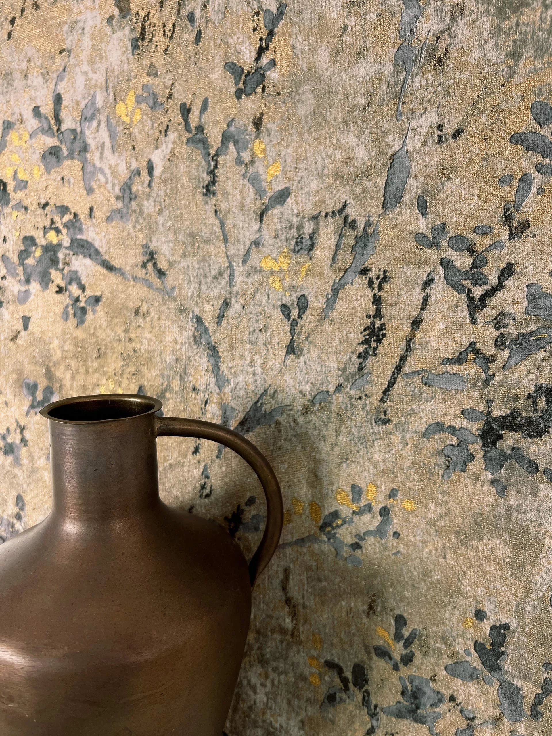 Newroom Vliestapete, Braun Tapete Floral Blätter günstig online kaufen