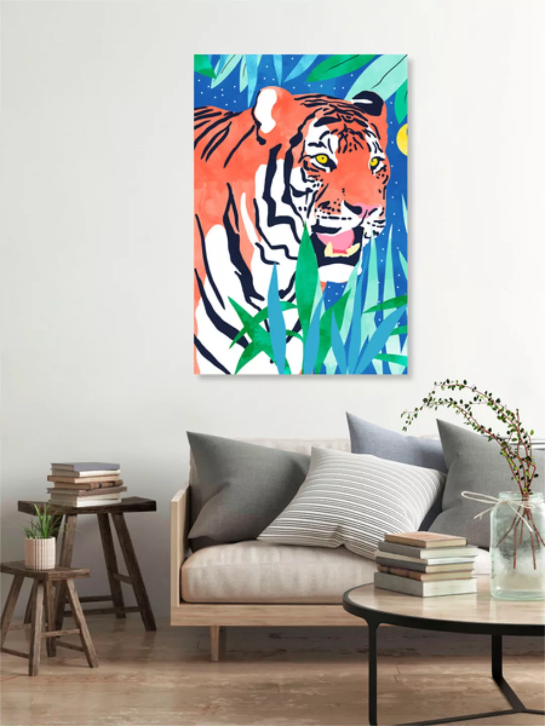 Poster / Leinwandbild - Tiger Forest günstig online kaufen