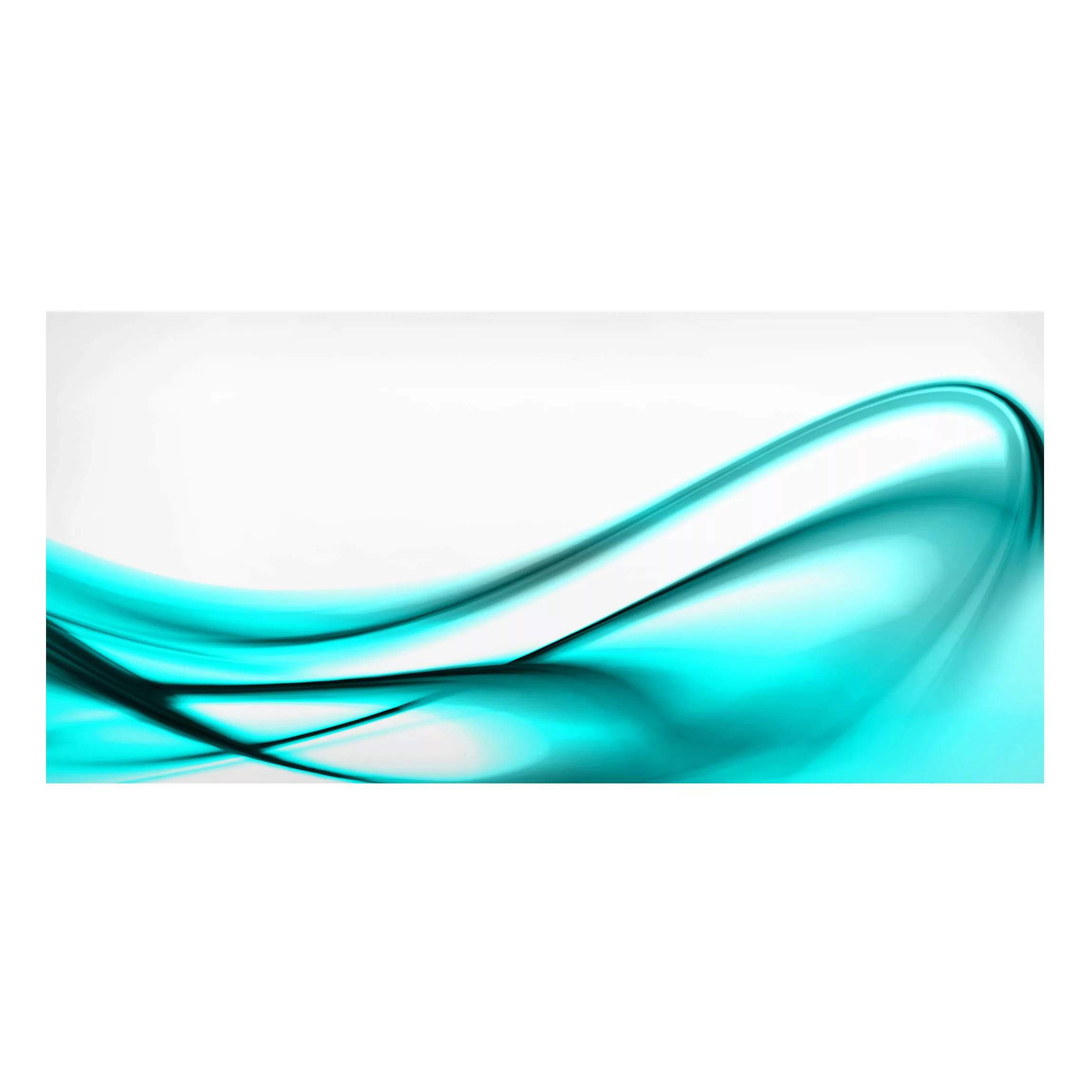 Magnettafel Abstrakt - Querformat 2:1 Turquoise Design günstig online kaufen