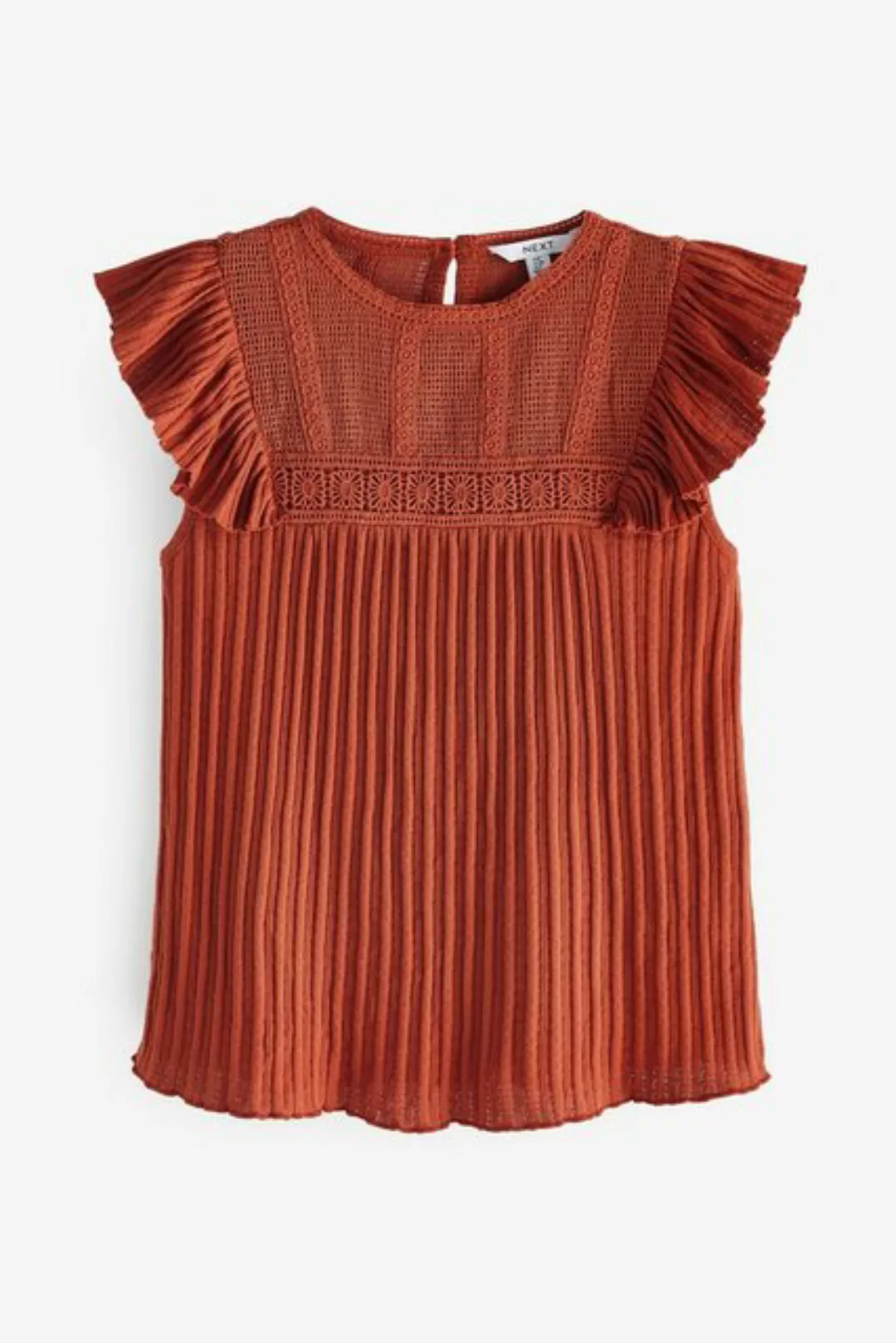 Next Shirttop T-Shirt mit Rüschenärmeln (1-tlg) günstig online kaufen