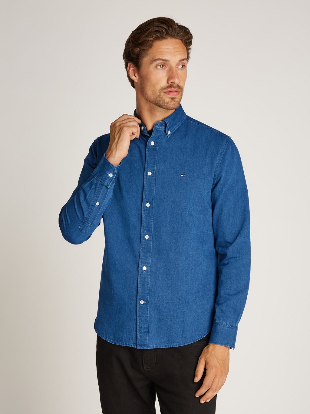 Tommy Hilfiger Jeanshemd "CHAMBRAY RF SHIRT" günstig online kaufen