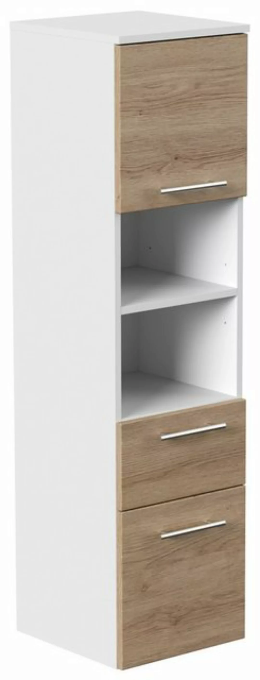 Magnolia Home Hochschrank Hochschrank SANTINI 135cm weiss matt mit Fronten günstig online kaufen