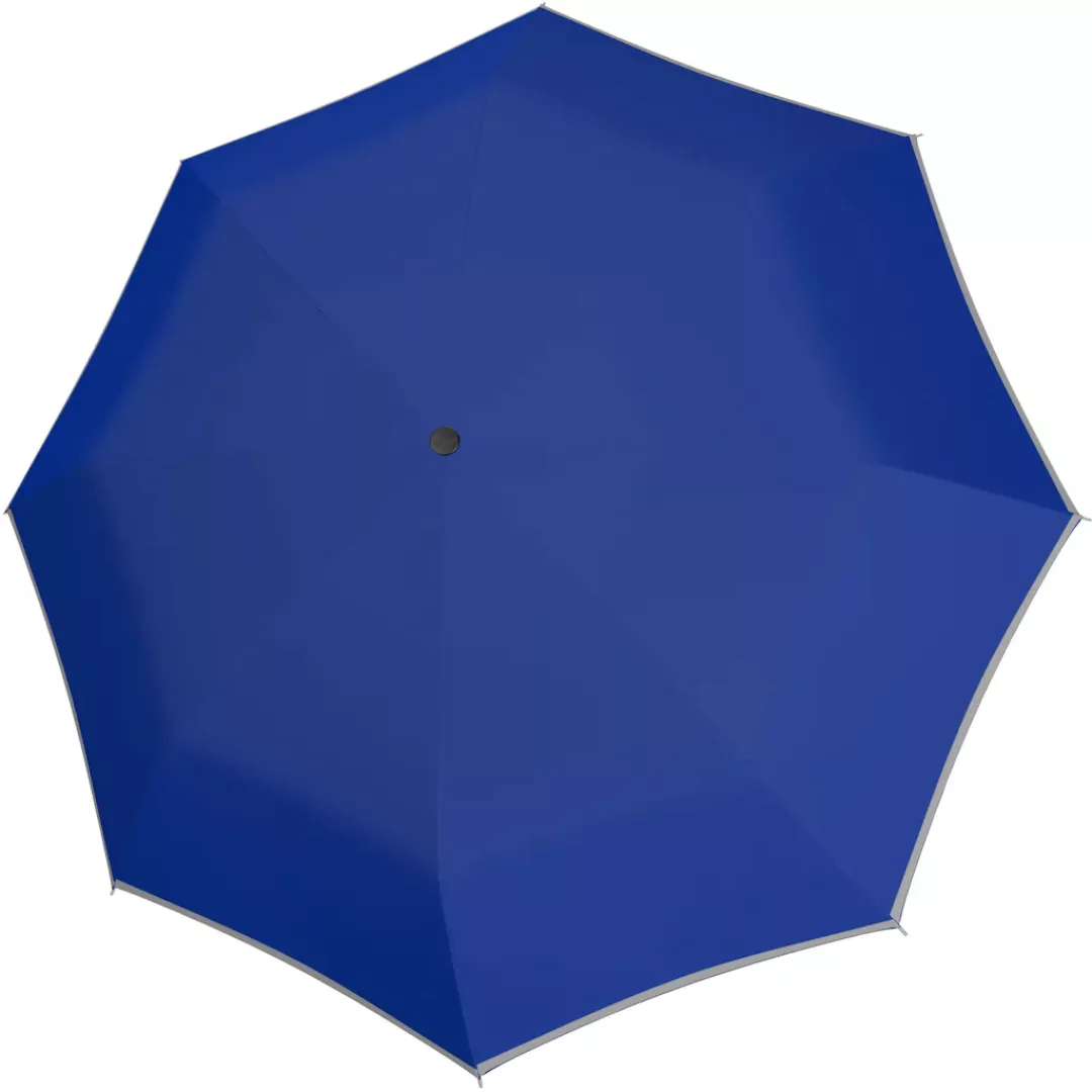 doppler Taschenregenschirm "Mini Light up uni, Blue", mit reflektierenden E günstig online kaufen
